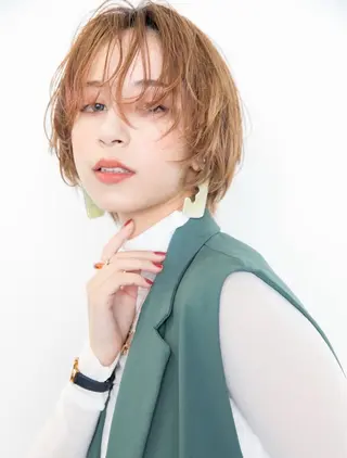 ショート ウルフ🦋顔まわり ❤︎ ͛MEIのヘアスタイル