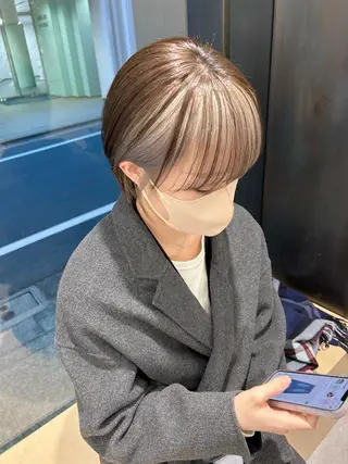 ショート カラー 💘大人可愛く💘 Natsuki❥❥❥のヘアスタイル