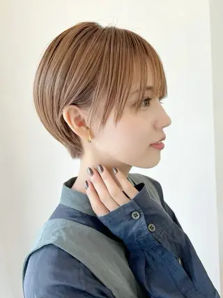 ショート MINAMO 韓国レイヤーのヘアスタイル