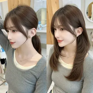 セミロング 市原 大翼のヘアスタイル