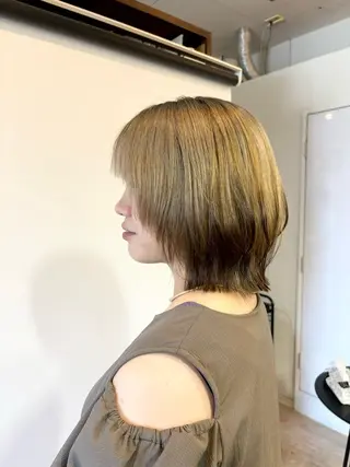 ミディアム @z（アットゼー） arisaのヘアスタイル