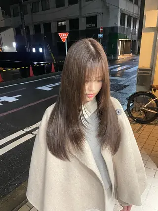ロング カラー マツダ レンのヘアスタイル