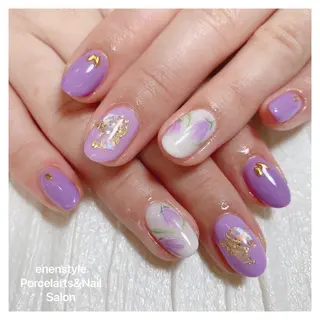 ミディアム ネイル 👑enen style👑のネイルデザイン