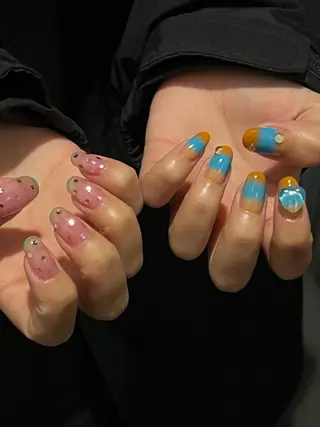 ネイル Hata nail 🎀個性派ニュアンスのネイルデザイン