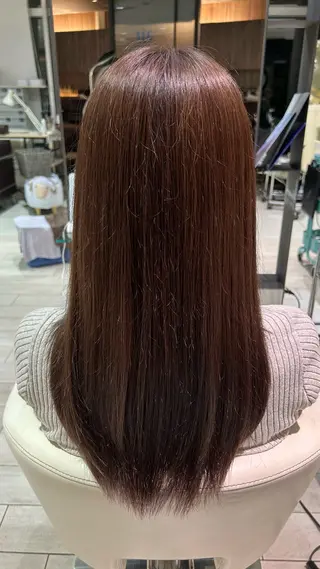 ロング カラー 市川 奈緒のヘアスタイル