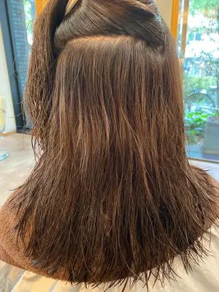 セミロング パーマ 髪質改善🥇津田 【自由が丘】【美髪】のヘアスタイル