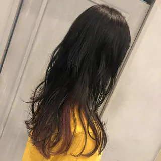 ロング カラー 野上 綾香のヘアスタイル