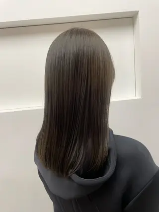 ロング カラー 福田千尋/インナー カラー/縮毛矯正のヘアスタイル