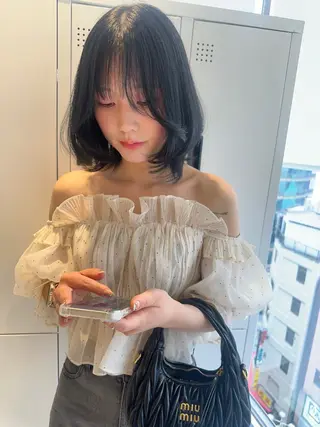 ミディアム 🎀韓国/髪質改善 長野美和🎀のヘアスタイル