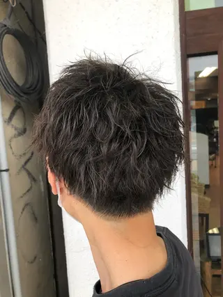 パーマ メンズ ダブルスキルエクステ /羽エクステ白石宇由のヘアスタイル