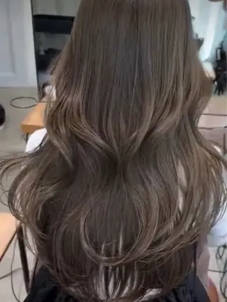 ロング 銀座/透明感カラー /縮毛矯正/うーのヘアスタイル