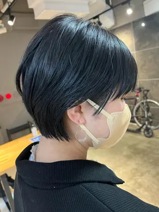 ショート カラー ヘアアレンジ メンズ キッズ ネイル マツエク・マツパ アイブロウ 透明感カラー🤎 ゆりのヘアスタイル