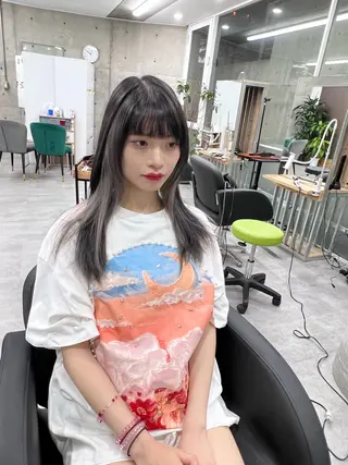 ロング カラー 艶髪✨ブリーチ職人 井手正康のヘアスタイル