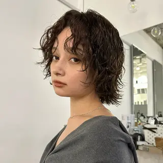 ショート パーマ 🌀渋谷ボブパーマ 🌀河野瑠太のヘアスタイル