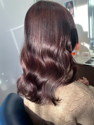 セミロング 小澤 志穂のヘアスタイル