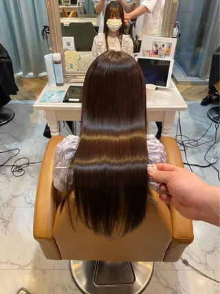 ミディアム サロウィン銀座RAYⅡ所属・❣️髪質改善/ 美髪矯正/沼座悠人のヘアスタイル