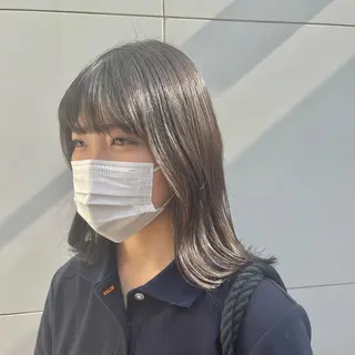 ミディアム カラー ヘアアレンジ 高井瑠華🌼 ストカールカット特化のヘアスタイル