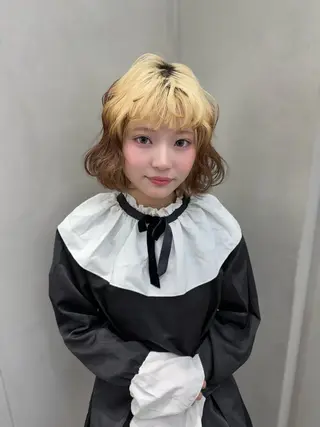 ショート カラー ヘアアレンジ 神崎 琴音のヘアスタイル