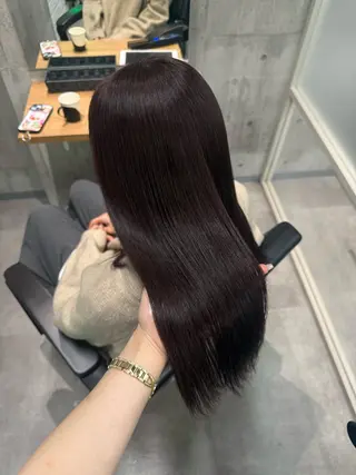 セミロング ayano /レイヤー/艶カラーのヘアスタイル