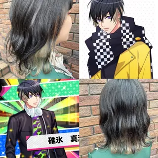 ミディアム カラー 推しカラー オタク美容師 山本のヘアスタイル
