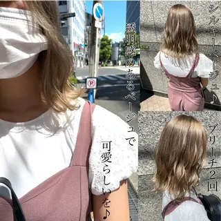 ショート カラー ヘアアレンジ 美髪矯正・レイヤー 倉友哉のヘアスタイル
