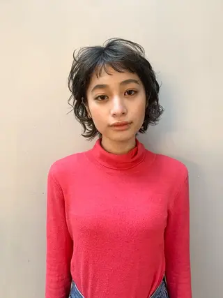 ショート 朝がラクになるパーマ トウバルタイキのヘアスタイル