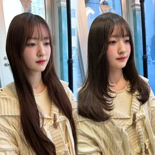 ロング レイヤー/顔周り /ボブ/銀座/サラのヘアスタイル