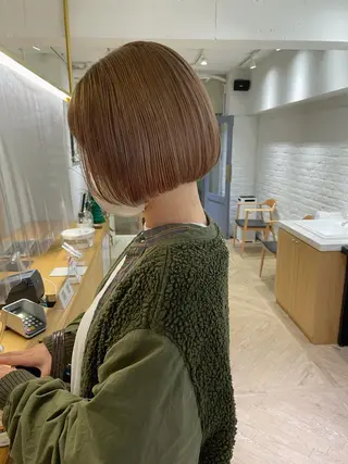 カラー レイヤーカット🍏 オリーブ/ののかのヘアスタイル