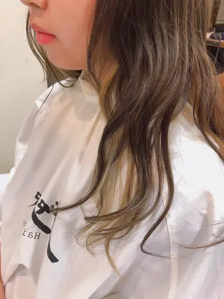 ロング カラー 長岡 俊樹のヘアスタイル