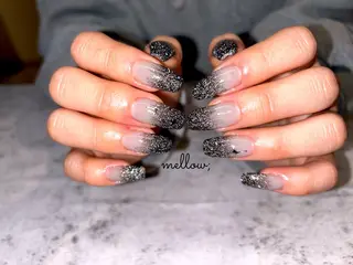 ネイル mellow:ｸﾙﾐ ﹡˖˟༝🎀˖˟ ༝のネイルデザイン