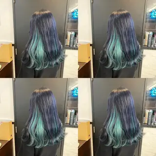 セミロング カラー ✨縮毛矯正✖︎顔周り レイヤー✨ナカムラのヘアスタイル