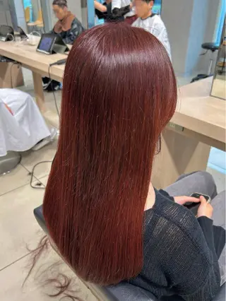 ロング カラー 【🎀推しカラー × 艶髪】小池 雪奈のヘアスタイル