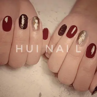 ミディアム めぐみのネイルサロン スタッフ練習のネイルデザイン