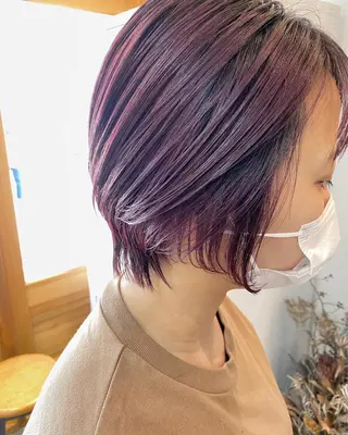 ショート カラー パーマ OVER→三軒茶屋 /縮毛矯正・髪質改善のヘアスタイル