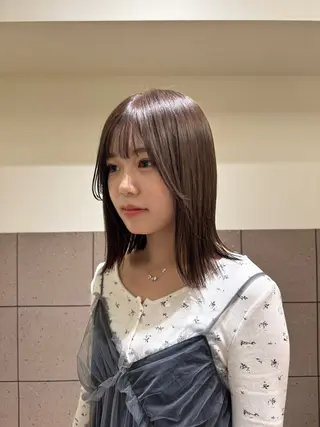 ミディアム カラー ゆ う あのヘアスタイル