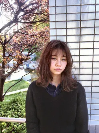 ミディアム カラー パーマ 💇♀️髪質改善 玉谷 俊💇♂️のヘアスタイル
