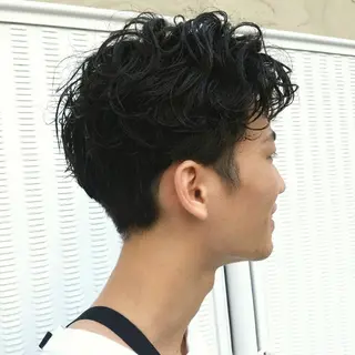 メンズ 🙃 透明感カラー/ボブのヘアスタイル