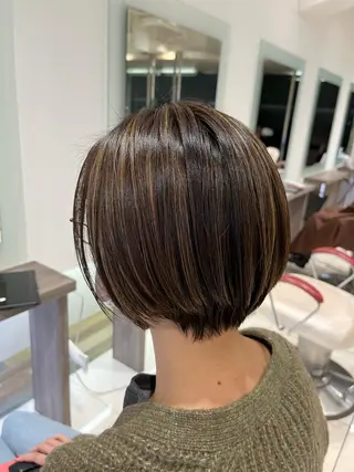 ショート カラー ヘアアレンジ 【艶カラー】石山拓人 /ブリーチのヘアスタイル