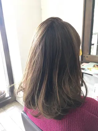 ロング 松本 亮のヘアスタイル
