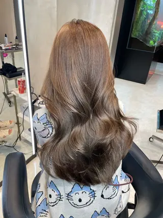 ロング 韓国✖️網紅🖤 パーマYURIYAのヘアスタイル