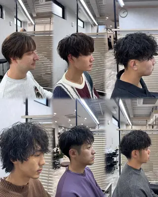 ショート パーマ メンズ 堀 舜介/メンズカットのヘアスタイル