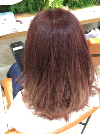ミディアム カラー 吉岡 三四朗のヘアスタイル