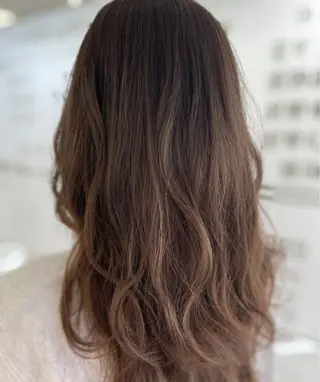 ロング カラー パーマ Ash銀座店💜 misaのヘアスタイル