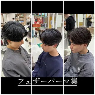 パーマ ショート メンズ Ash 津田沼店のヘアスタイル