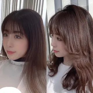 セミロング カラー 池袋髪質改善 タニグチのヘアスタイル
