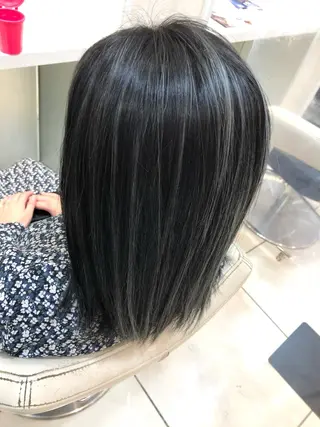 ミディアム カラー 🌈ぷる艶カラー🌈 髪質改善👑柳沼尚貴のヘアスタイル