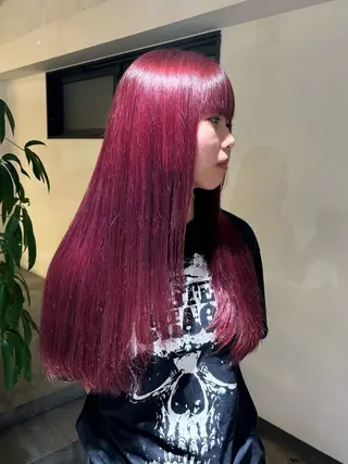 ロング カラー 💫miyu💫デザ インカラー/アレンジのヘアスタイル