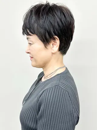 ショート ボブ/ゆるふわ ボブパーマ/とういのヘアスタイル