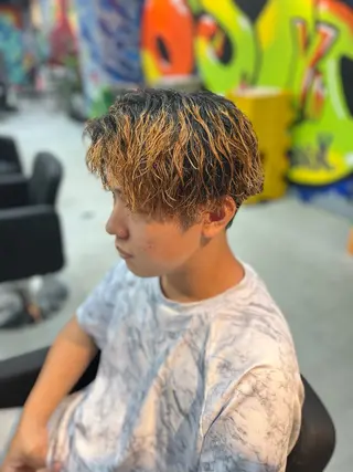 ショート パーマ メンズ 錦糸町/Men's cutパーマ石川史弥のヘアスタイル