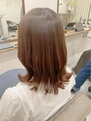 セミロング 撮影モデル募集中☆ オグリヤスエのヘアスタイル